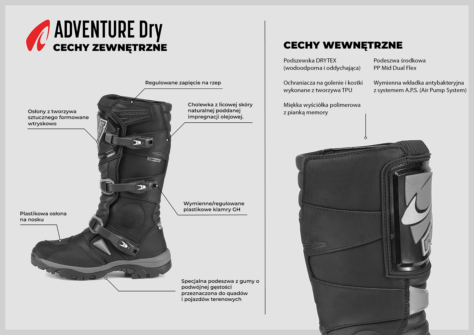 Buty motocyklowe Forma Adventure Dry wysokie informacje