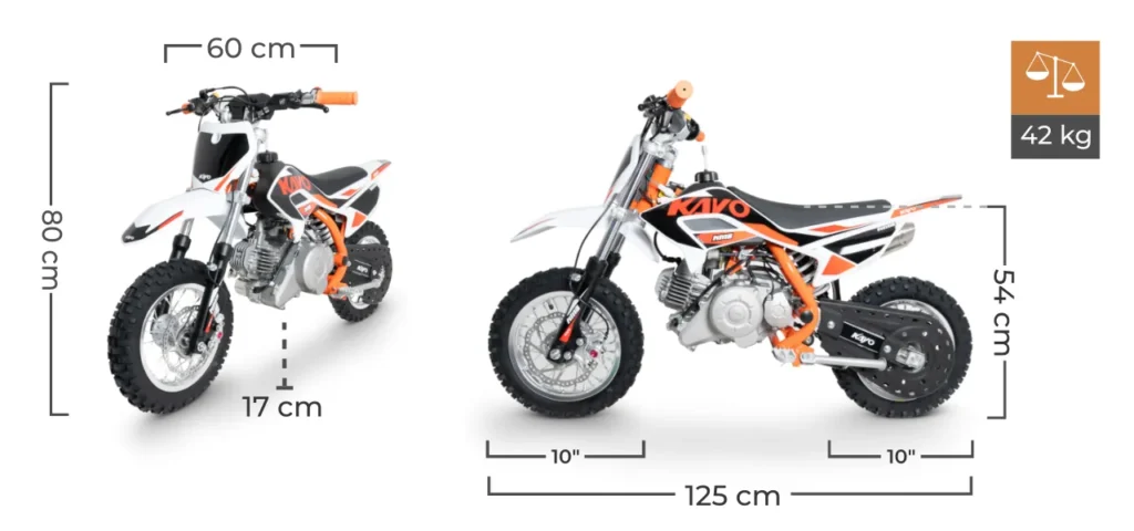 Wymiary KAYO 50 KMB