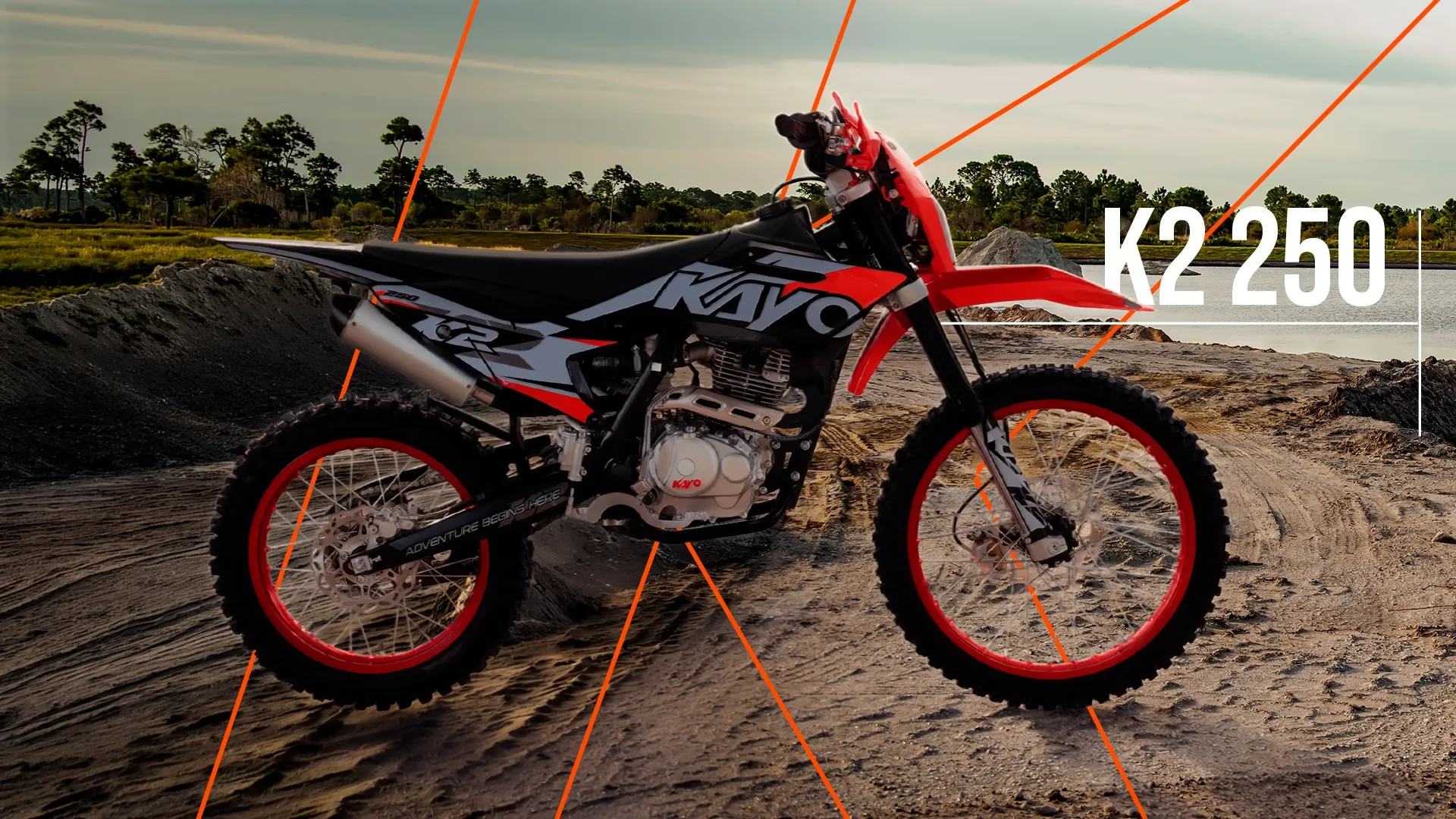 Dirt Bike KAYO K2 250 ENDURO 2026 w terenie