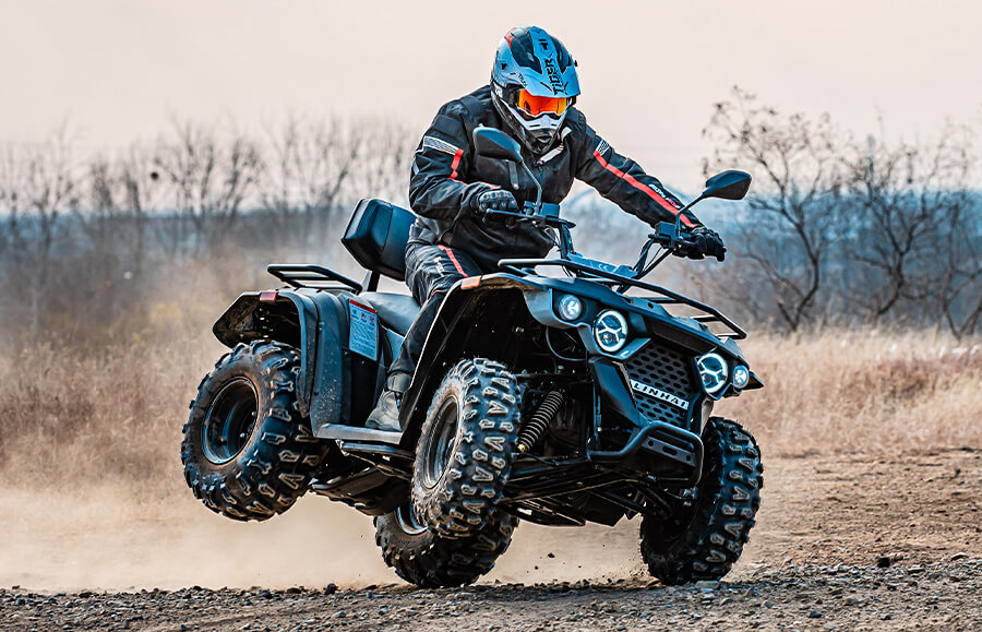 LINHAI M210 EFi podwozie