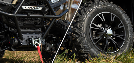 LINHAI UTV 650 T-BOSS EPS, Bogate wyposażenie