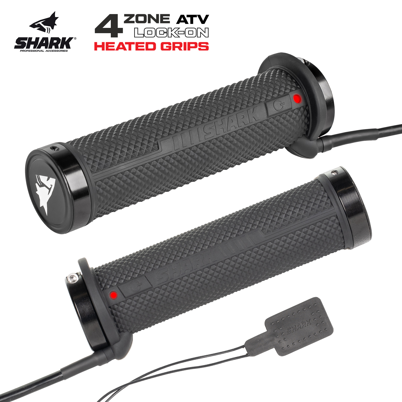 Podgrzewane manetki SHARK LOCK-ON z podgrzewaczem kciuka